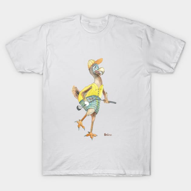 Angry Golfing Dodo T-Shirt by The Dodo Gallery